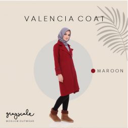 Valencia coat maroon