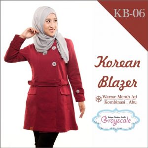 Jaket Terbaru Jaket Wanita Muslimah Blazer KB06