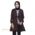 Distributor Blazer Jaket Wanita Muslim Terbaru Bania Coklat
