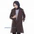 Distributor Outer Baju Muslim Blazer Wanita Victoria Coklat