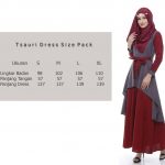 Tsauri Dress Grey Luxury Dress Muslimah Cantik Elegan