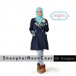 Grosir Baju Muslim Wanita Murah Shanghai Coat Muslim Dongker