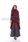 Jual Baju Muslim Wanita Online 2017 Tsauri Dress Maroon