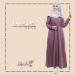 Grosir Dress Muslim Najma Dress Ungu Shatila Terbaru 2018