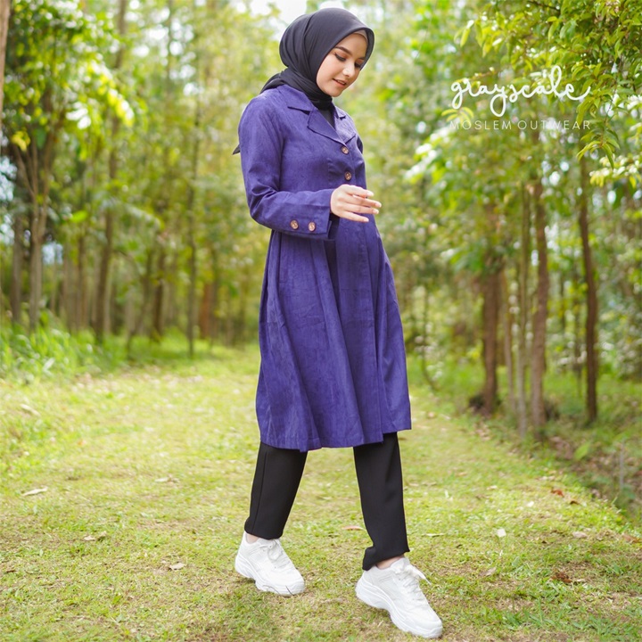 Beverly Coat Muslimah ungu